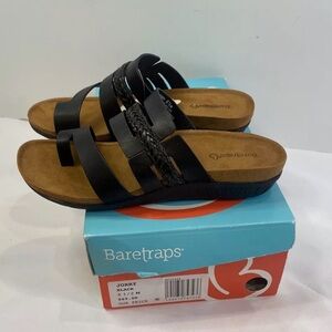 Baretraps Jory SIZE 6.5 Black Sandals Womens Shoes NEW